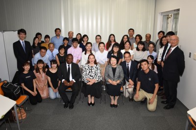 Visit of Ms. María Fernanda Espinosa Garcés, President of UN General Assembly, to Sophia University on 31 August 2018