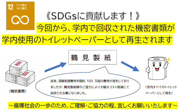 2022年度 第1回機密書類回収についてのお知らせ (2022年6月9日)